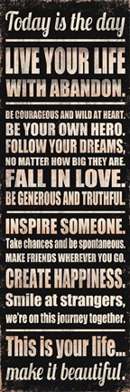 Framed Today is the Day 4 Print