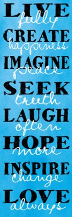 Framed Live Fully 8 Print