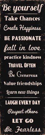 Framed Be Yourself 1 Print