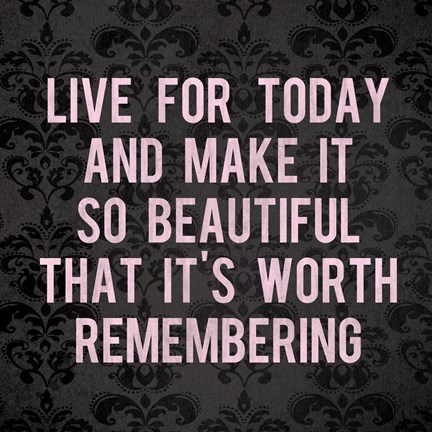 Framed Live for Today 2 Print