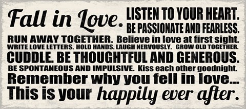 Framed Fall in Love 7 Print