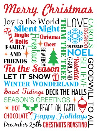 Framed Merry Christmas Print