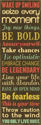 Framed Wake Up Smiling 1 Print