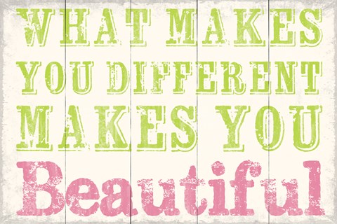 Framed What Makes You Different 1 Print