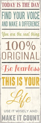 Framed Make It Count 2 Print