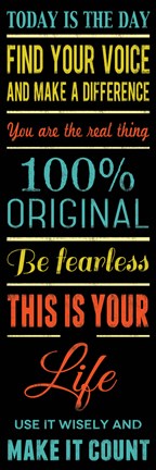 Framed Make It Count 3 Print