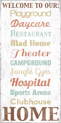 Framed Welcome Print