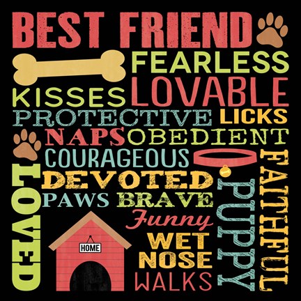 Framed Best Friend Print
