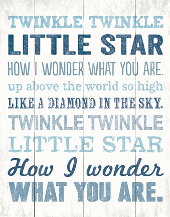 Framed Twinkle Twinkle 2 Print