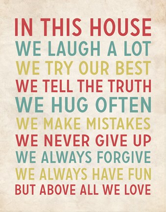 Framed In This House 3 Print