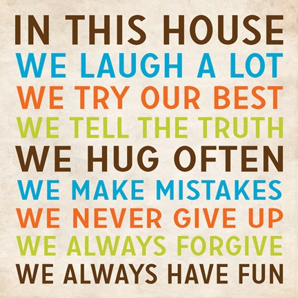 Framed In This House 4 Print