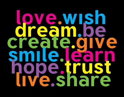 Framed Love Wish Dream Print