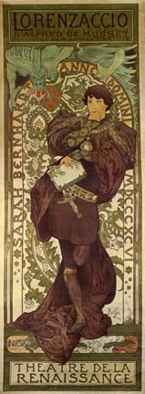 Framed Lorenzaccio, Paris, 1896 Print