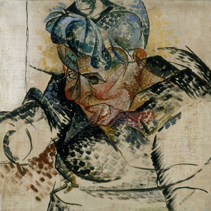 Framed Study of the Head, Portrait of the Artist&#39;s Mother 1912 Print