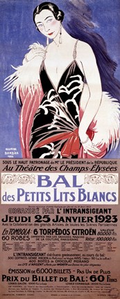 Framed Le Bal des Petits Lits Blancs 1922 Print