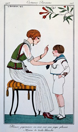 Framed Parisian Fashion Print