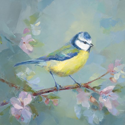 Framed Woodland Birds I Print