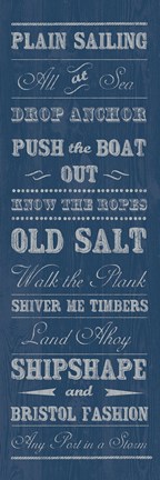 Framed Plain Sailing Print