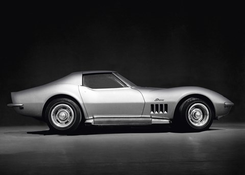 Framed Corvette Stingray Print