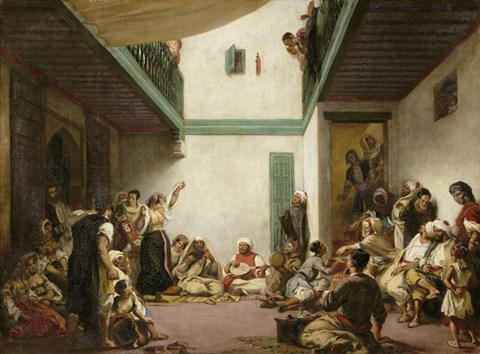 Framed Jewish Wedding in Morocco, 1839 Print