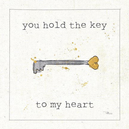 Framed Love Notes IX Print