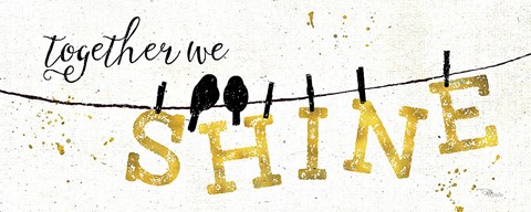 Framed Shine Like Gold I Print