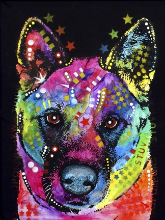 Framed Akita 2 Print