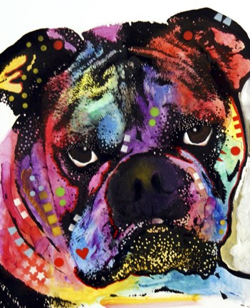 Framed Bulldog Print