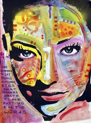 Framed She Learned To Say Print