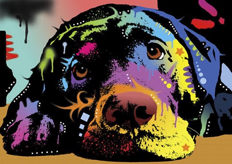 Framed Lying Lab Print