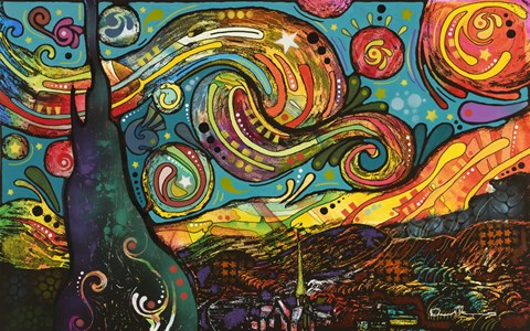 Framed Starry Night Print