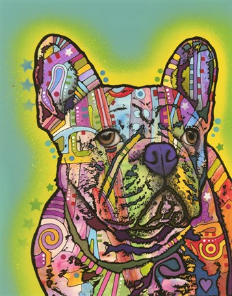Framed French Bulldog III Print