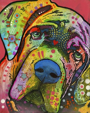 Framed Mastiff Print