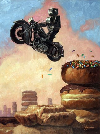 Framed Dark Rider Again Print