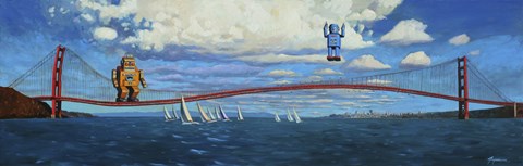 Framed Golden Gaters Print