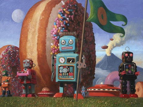 Framed Landing Party 7 Print