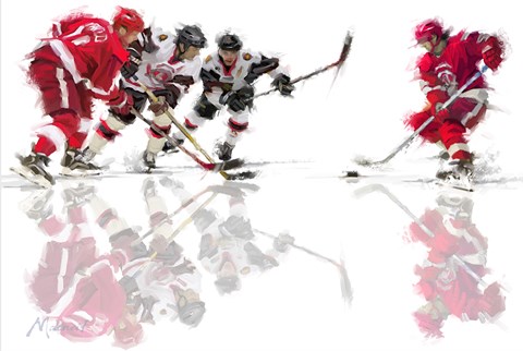Framed Ice Hockey 1 Print