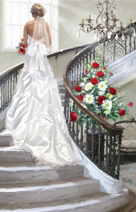 Framed Bridal Staircase Print