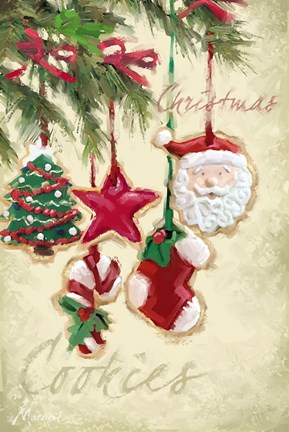 Framed Christmas Cookies Print