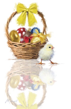 Framed Easter Chick Print