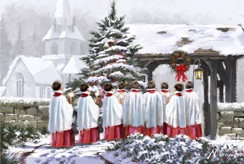 Framed Christmas Choir 1 Print