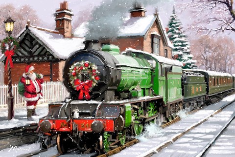 Framed Steam Train Print