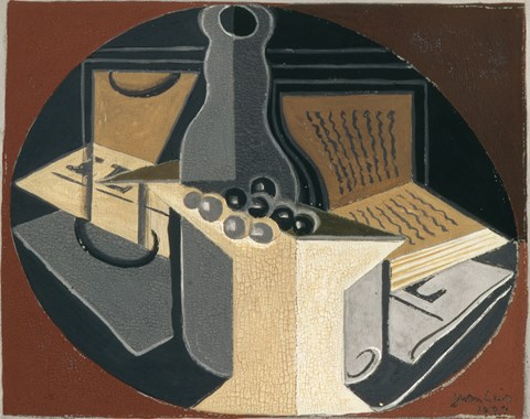 Framed Still Life with Bottle Print