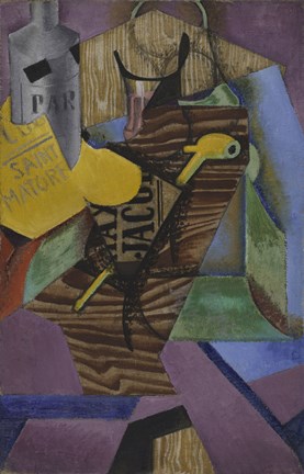 Framed Still Life with Book (Saint Matorel), December 1913 Print
