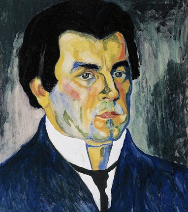 Framed Selfportrait Tempera Print