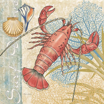 Framed Oceana I Print