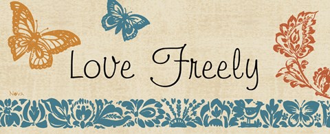 Framed Blue Indigo Sentiment Panel II Print