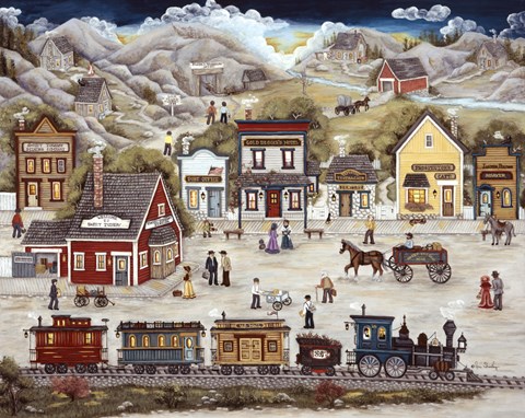 Framed Mining Town Of Sweet Tuesday Print