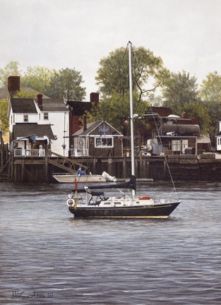 Framed Harbor Edge Print