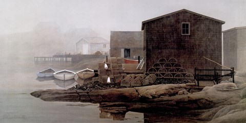 Framed Peggy&#39;s Cove Print